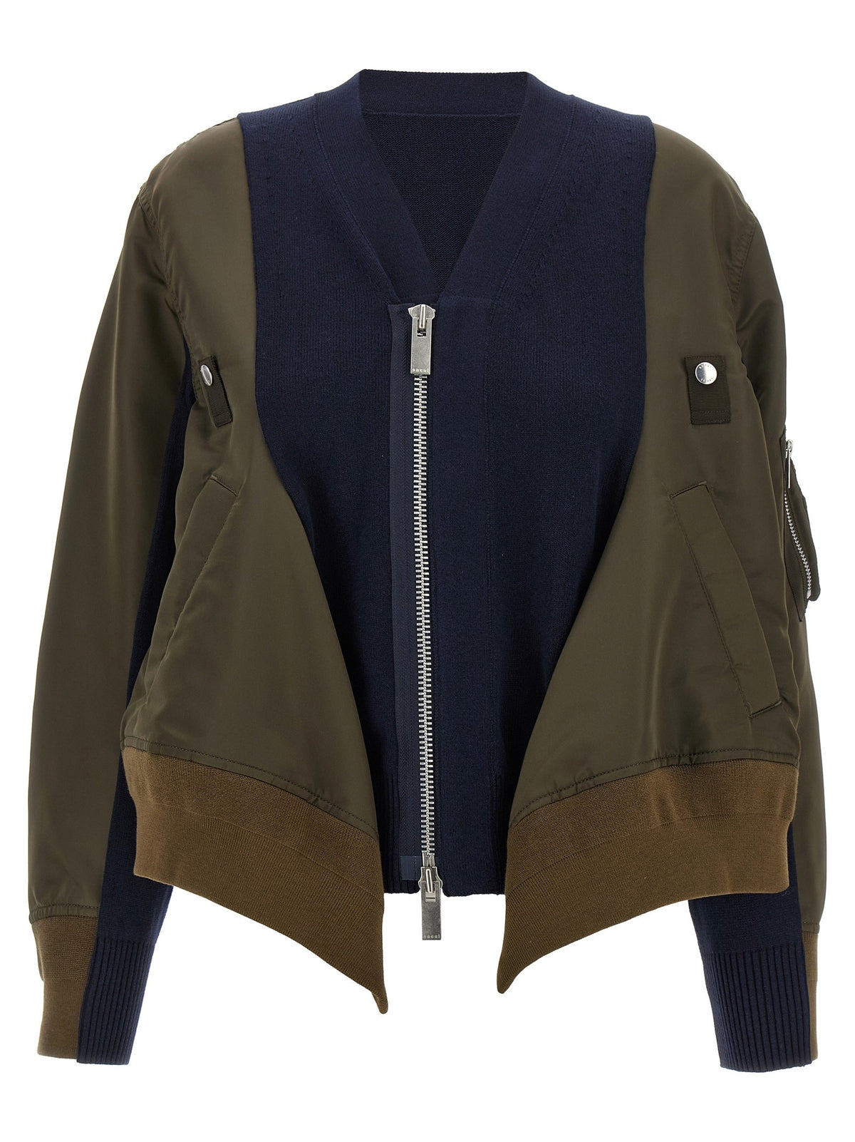 SACAI - Nylon insert cardigan