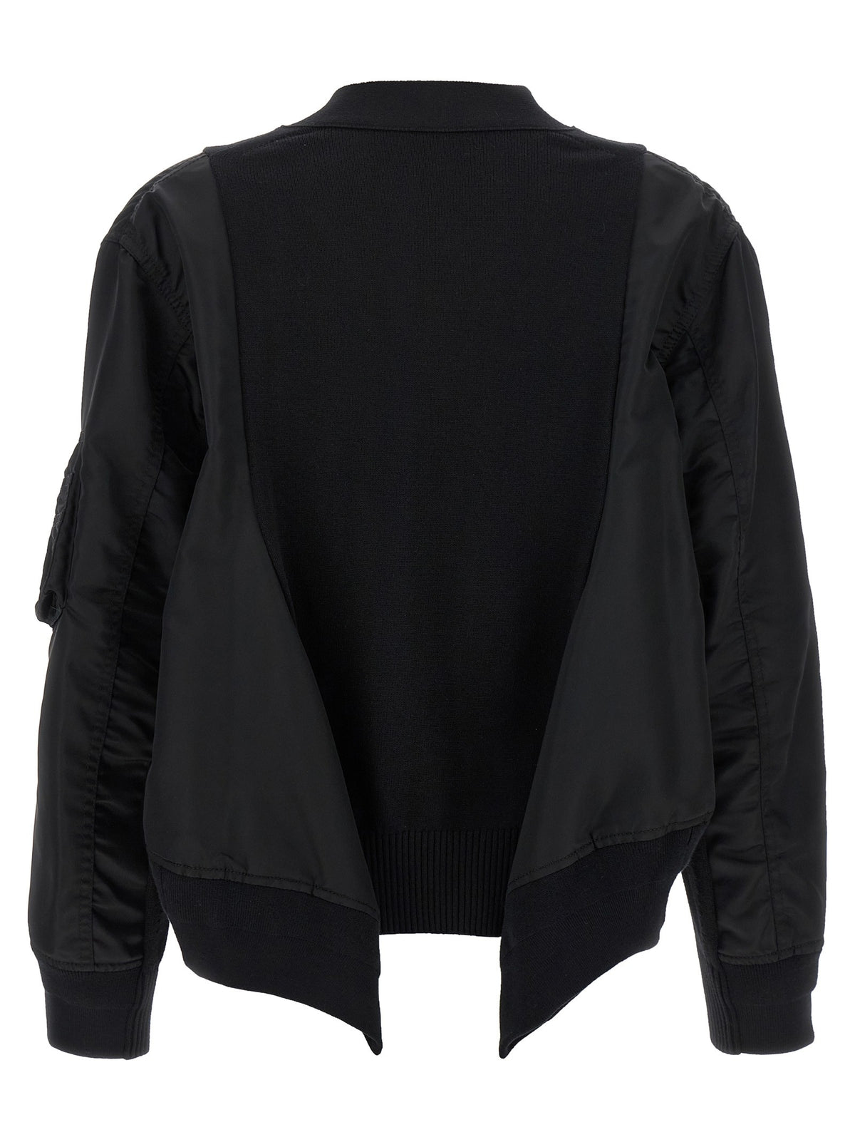 SACAI - Nylon insert cardigan