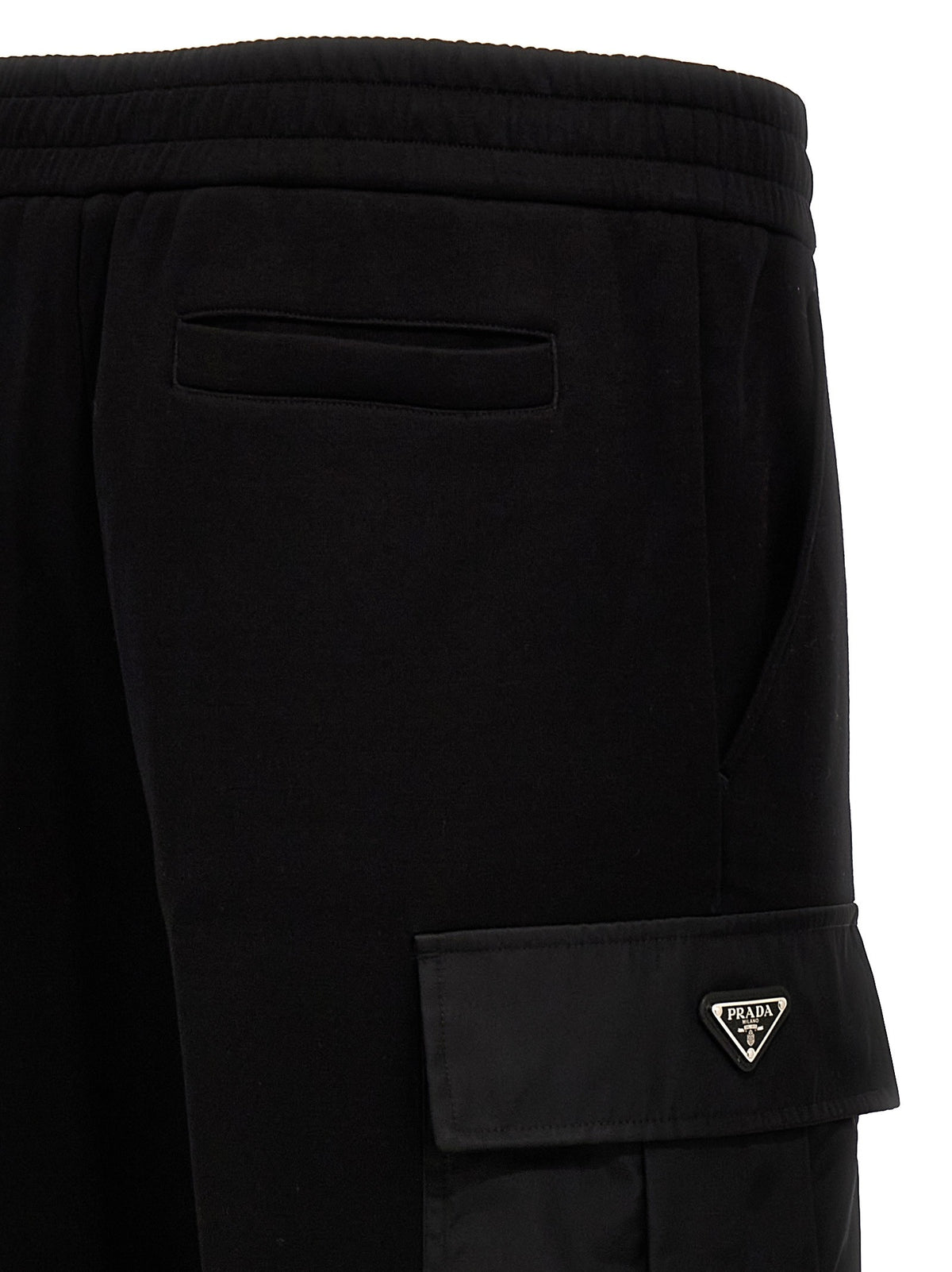 PRADA - Nylon insert cargo joggers