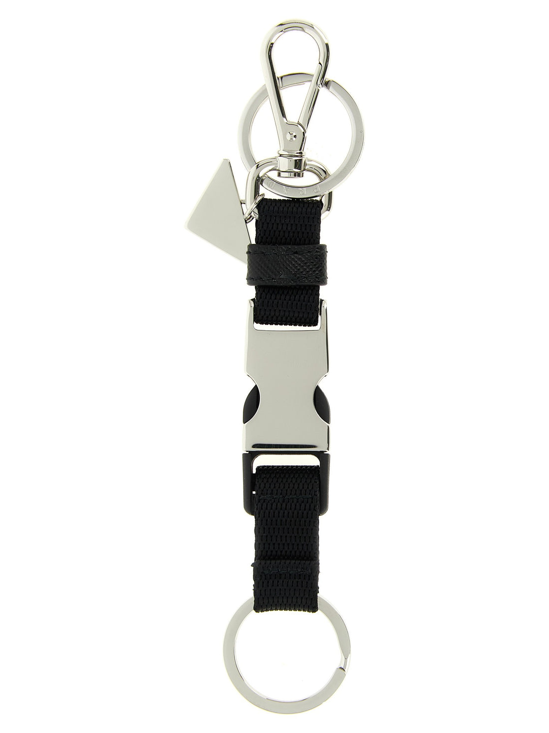 PRADA - Nylon keyring Black U