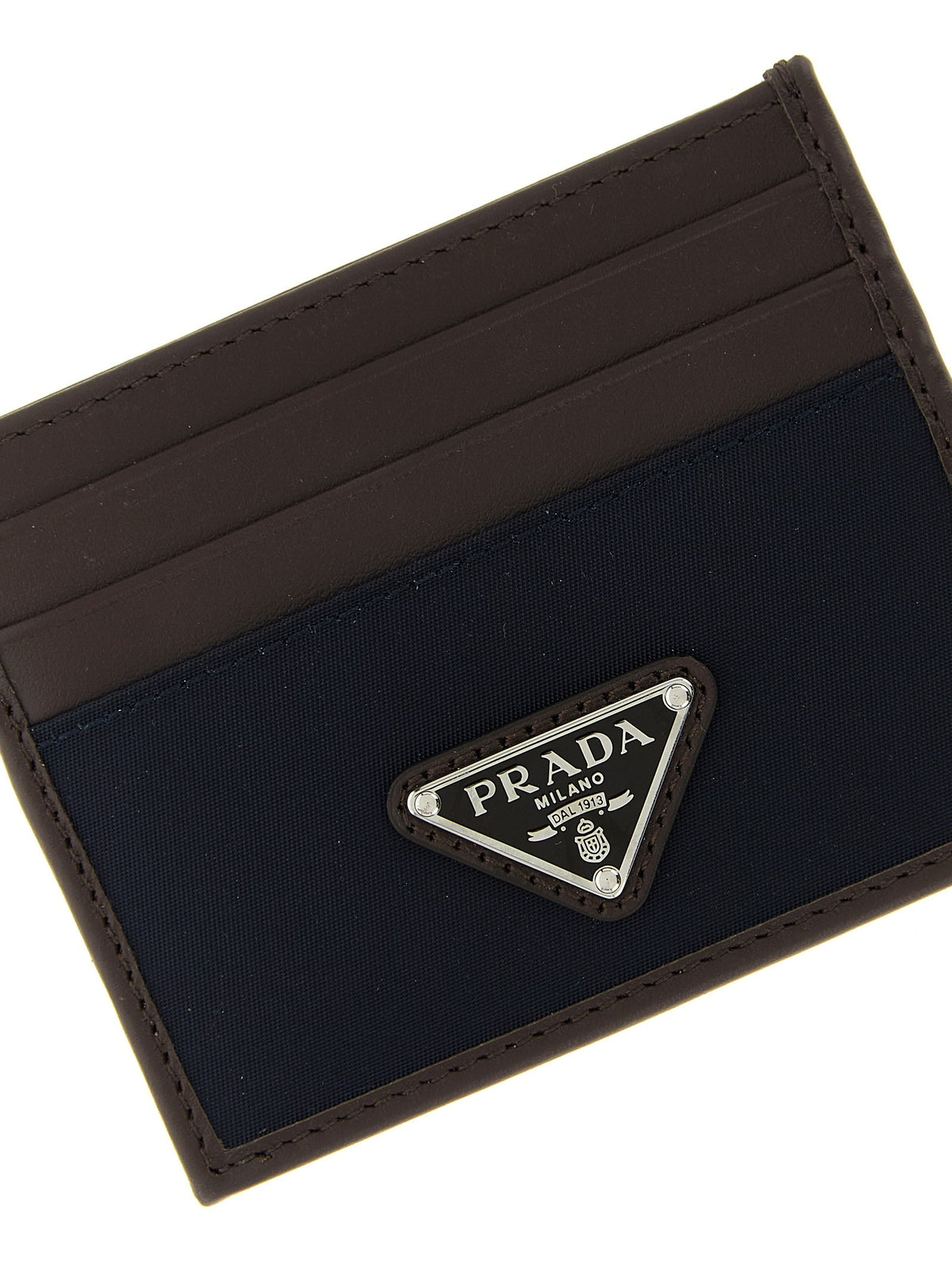 PRADA - Nylon leather cardholder