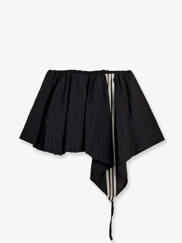 ADIDAS Y-3 - Nylon skirt with ionic logo bands