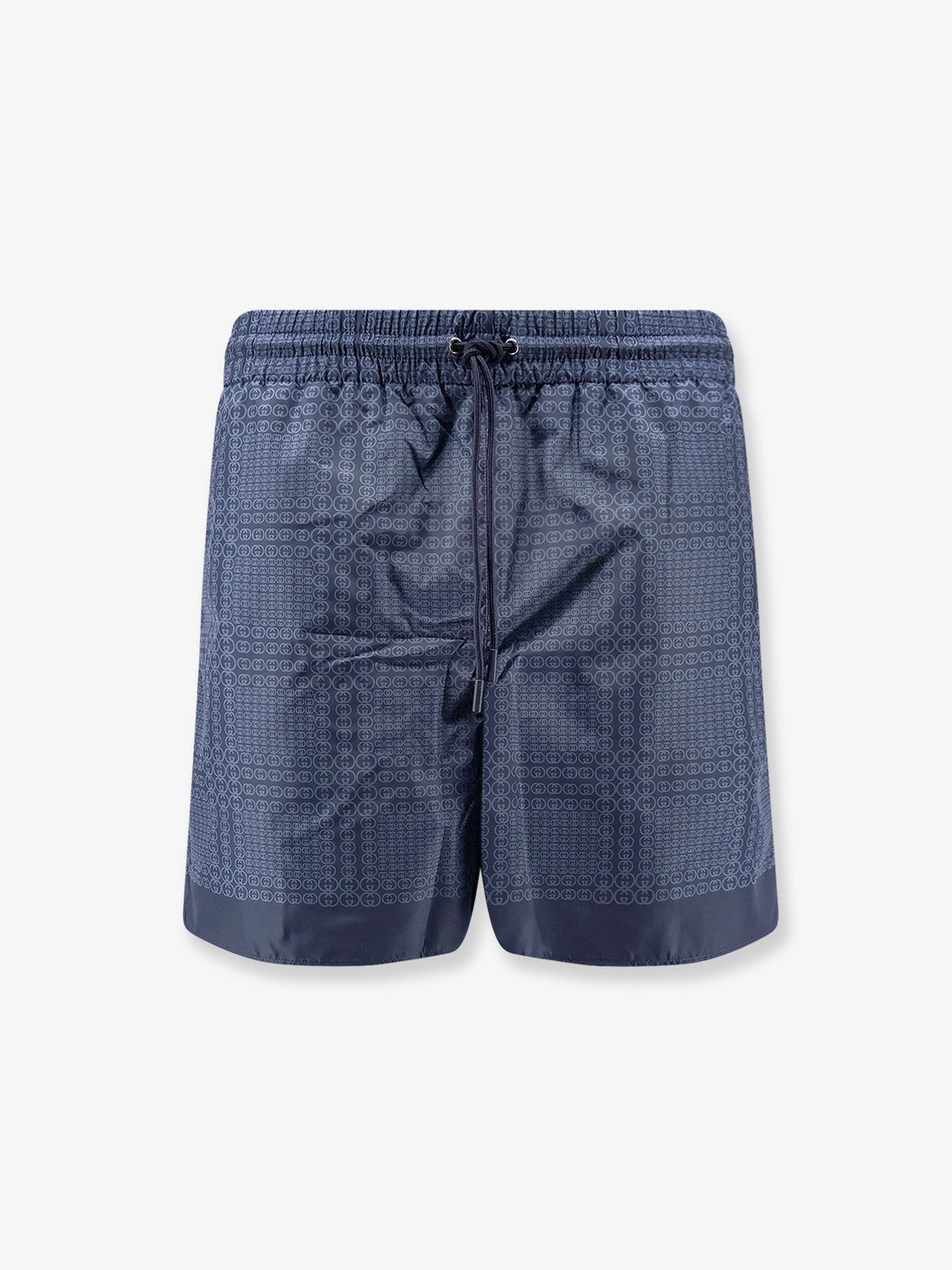 Gucci - Nylon swim trunks with all-over Gucci Incrocio print nylon-swim-trunks-with-all-over-gucci-incrocio-print
