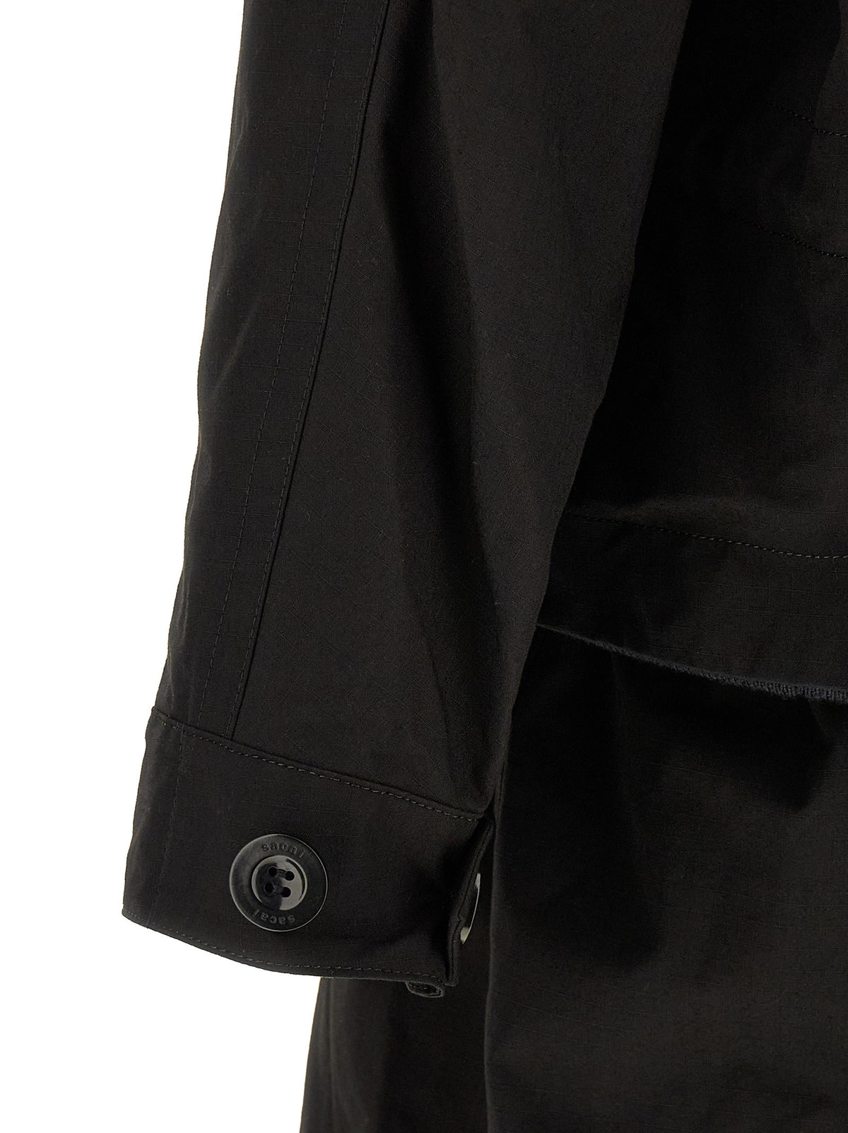 SACAI - 'Nylon Twill x Rip Stop' coat