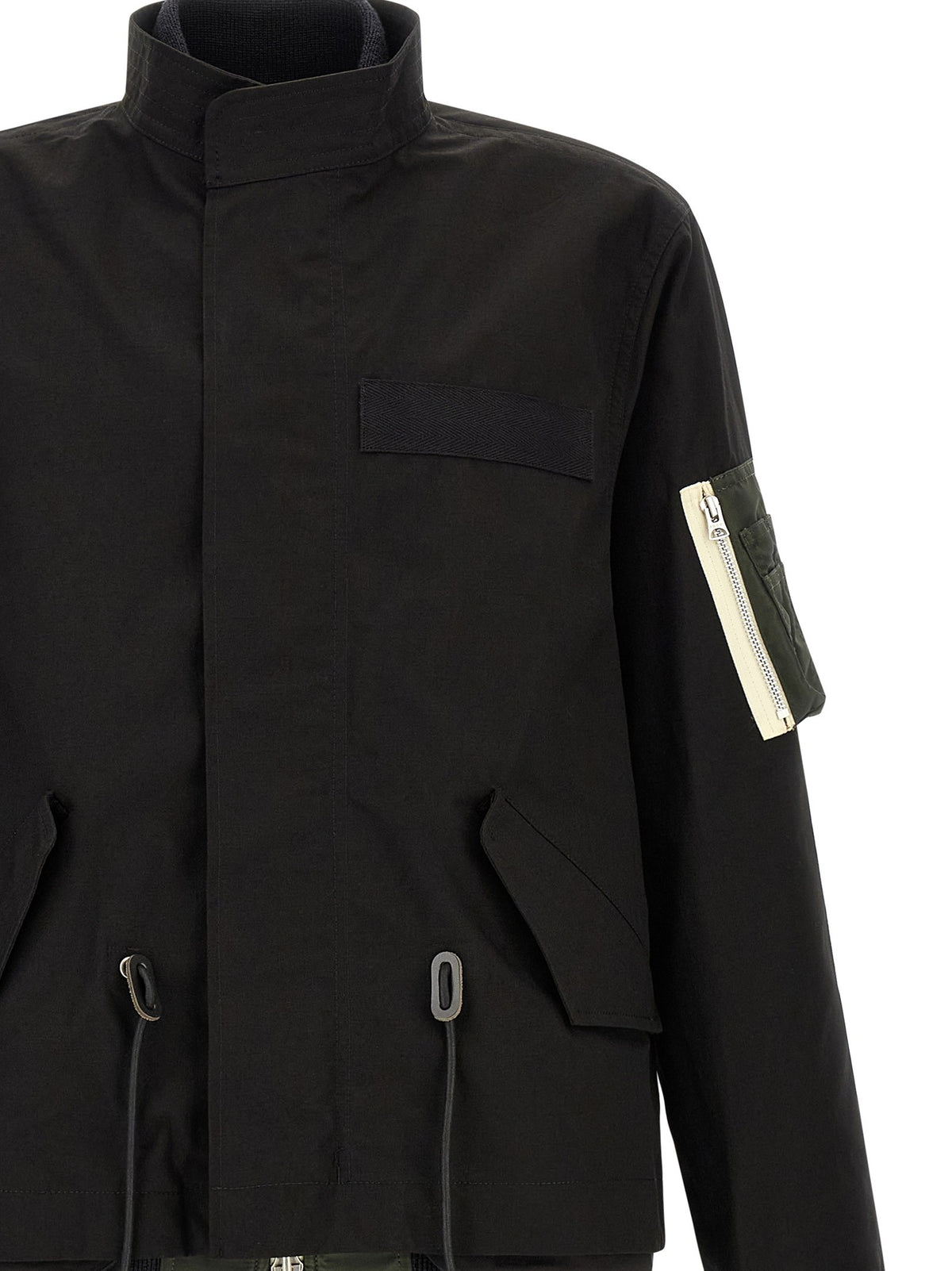 SACAI - 'Nylon Twill x Rip Stop' coat