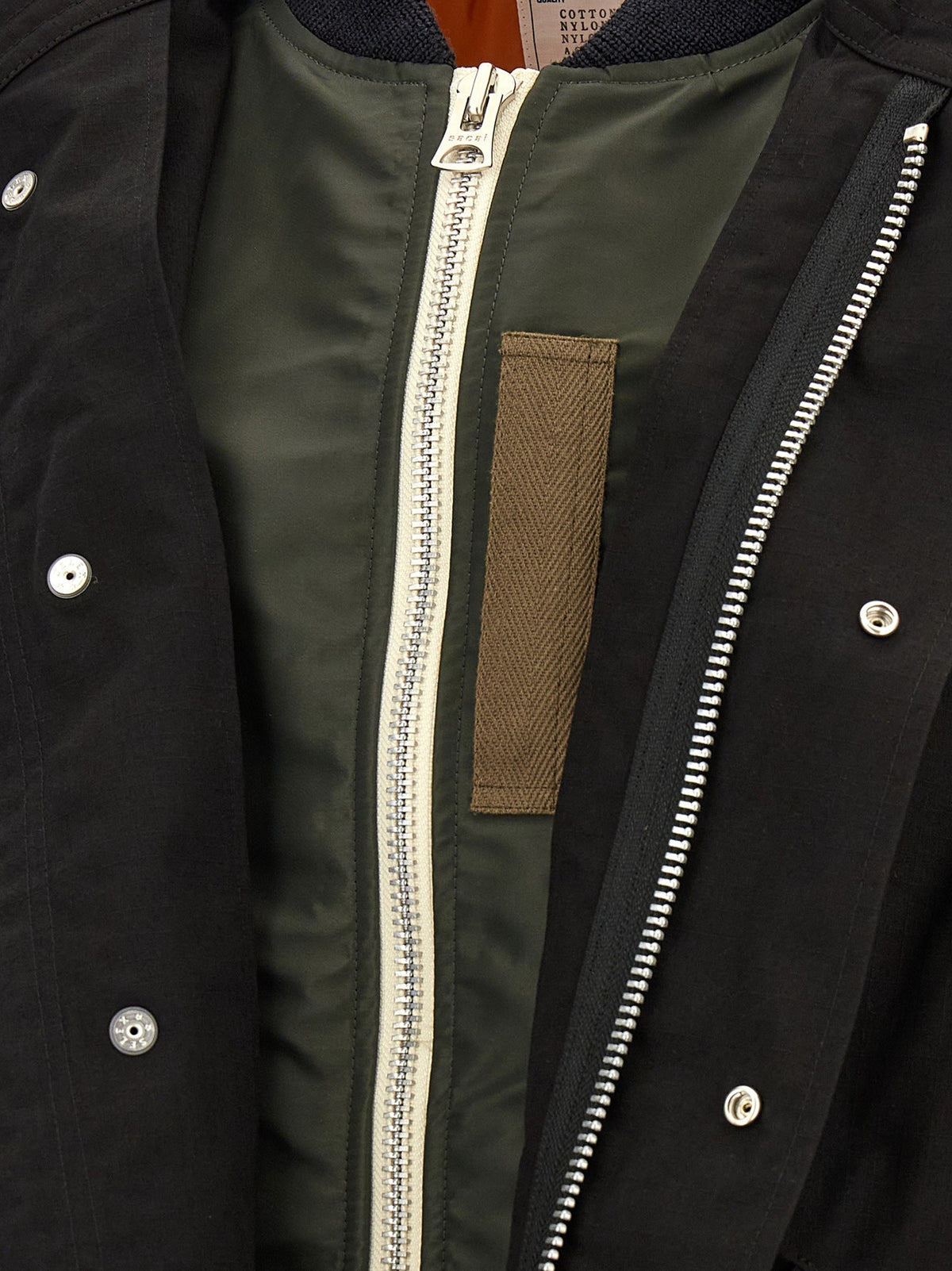 SACAI - 'Nylon Twill x Rip Stop' coat