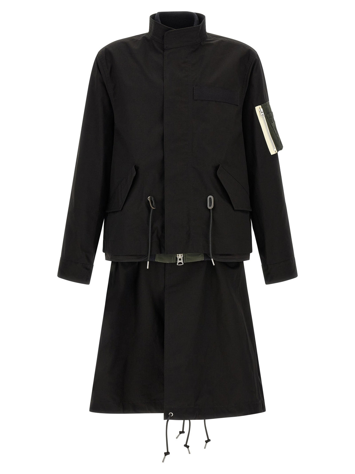 SACAI - 'Nylon Twill x Rip Stop' coat