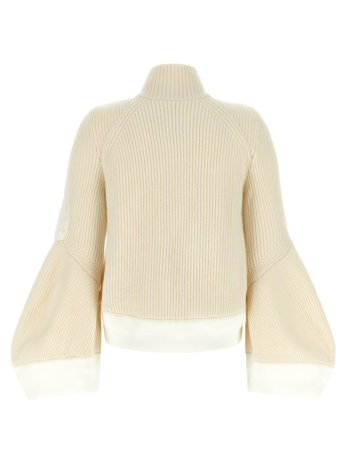 SACAI - 'Nylon Twill x Wool Knit' blouson