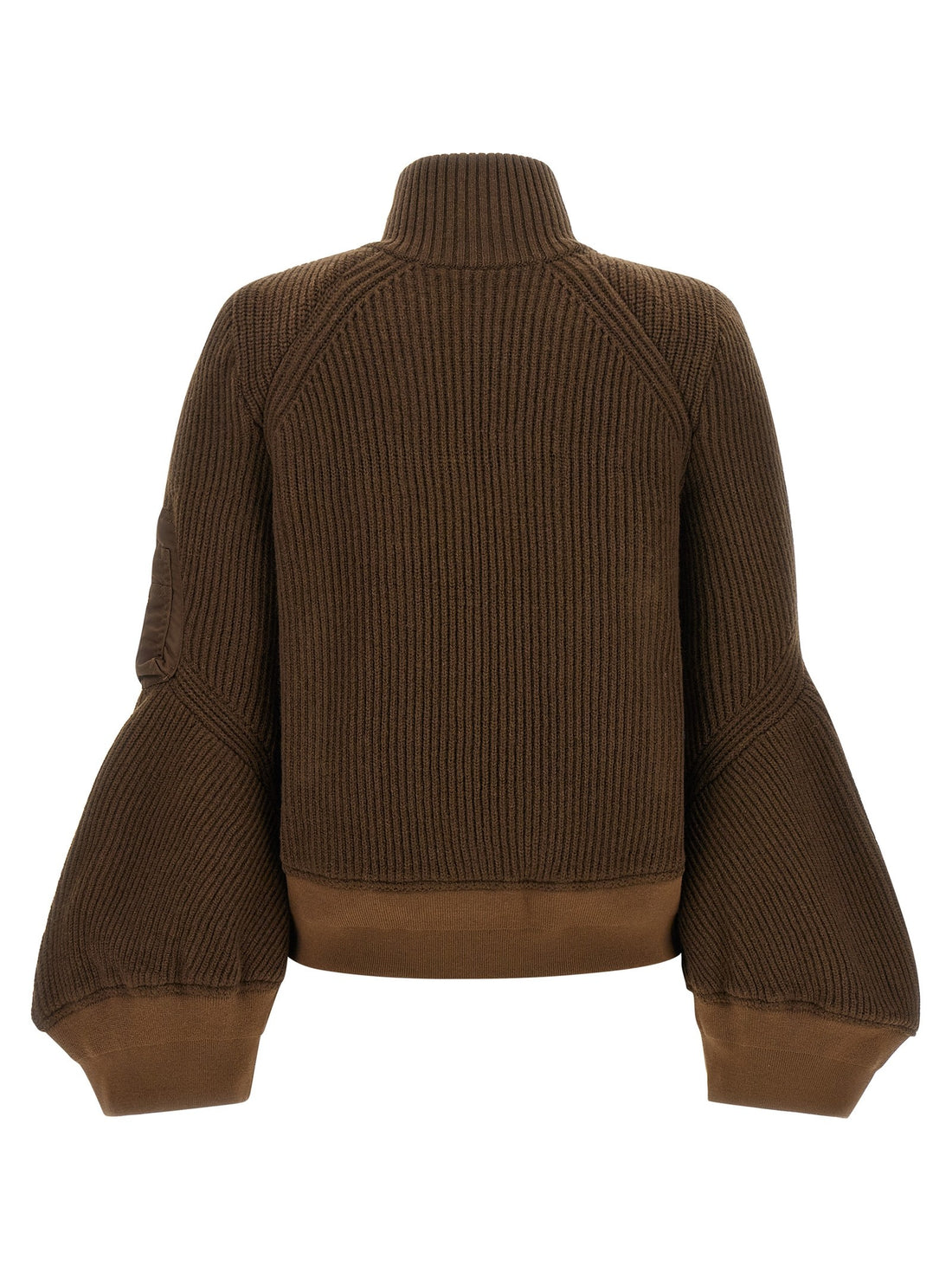 SACAI - 'Nylon Twill x Wool Knit' blouson