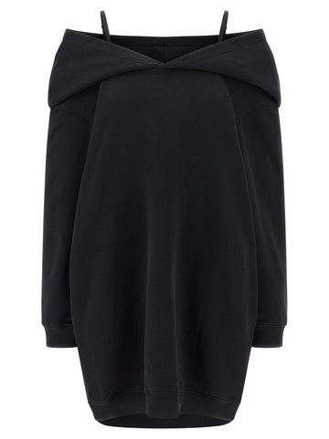 MM6 MAISON MARGIELA - Off-shoulder hooded dress off-shoulder-hooded-dress