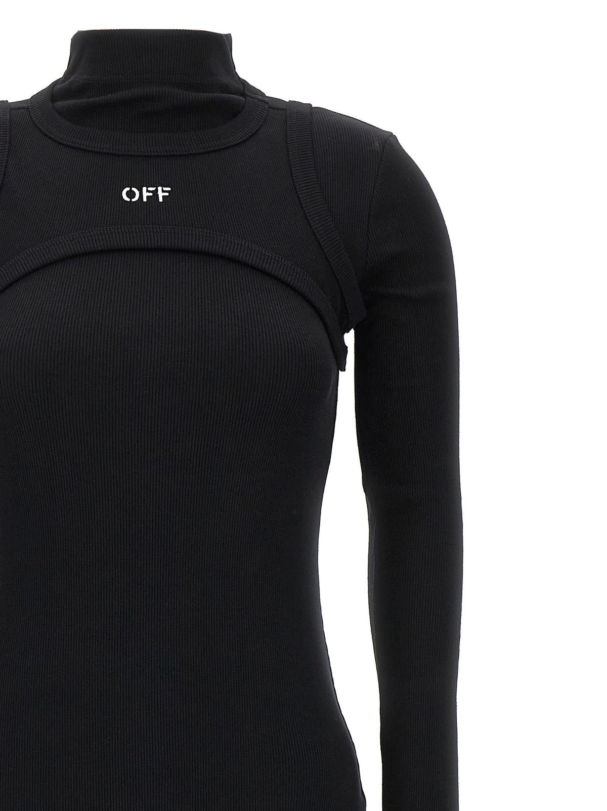 Off White - 'Off Stamp Rib' dress