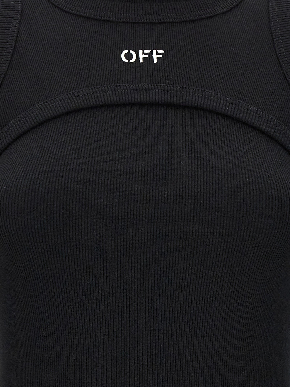 Off White - 'Off Stamp Rib' dress