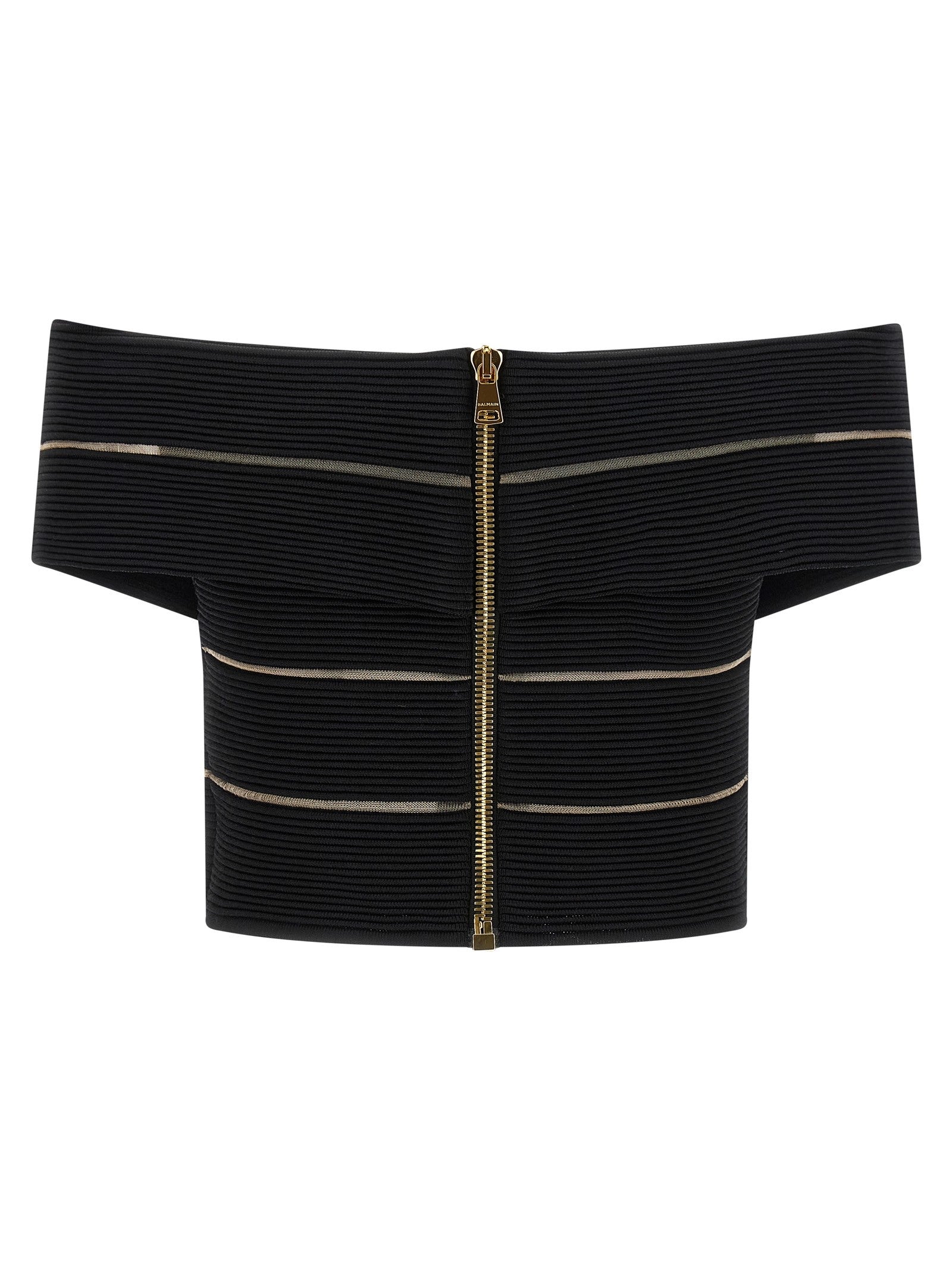 Balmain - Off-the-shoulder crop top off-the-shoulder-crop-top_2e835b70-6ae4-4e83-84e5-157a1c7cfef7