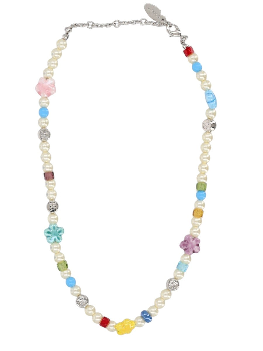 Off White - Multicolour Beaded Necklace off-white-multicolour-beaded-necklace-front-jpg