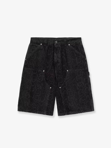 Carhartt Wip Carhartt Wip - OG Double Knee black denim bermuda shorts