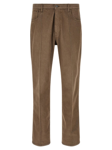 PRADA - 'OLD' wash jeans Brown