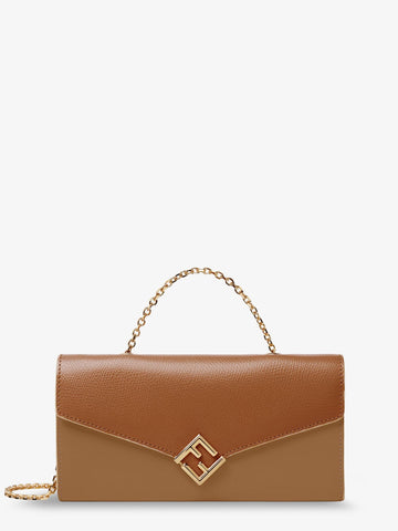 Fendi - On Chain FF Diamonds Leather Wallet