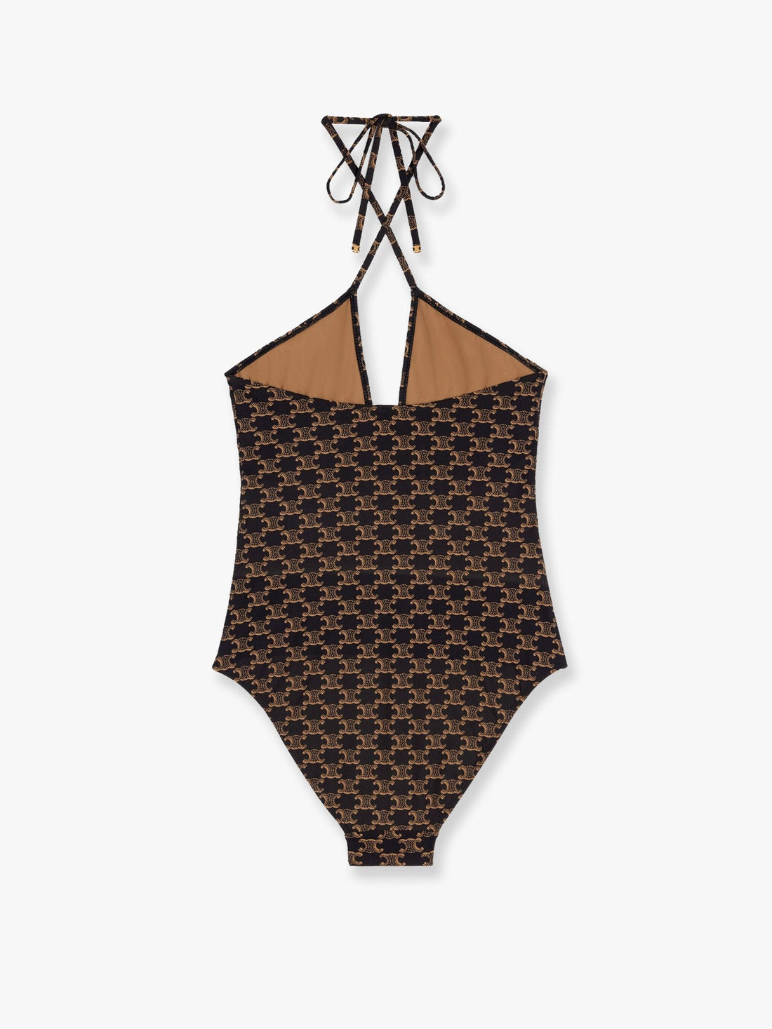 One-piece swimsuit with Triomphe motif