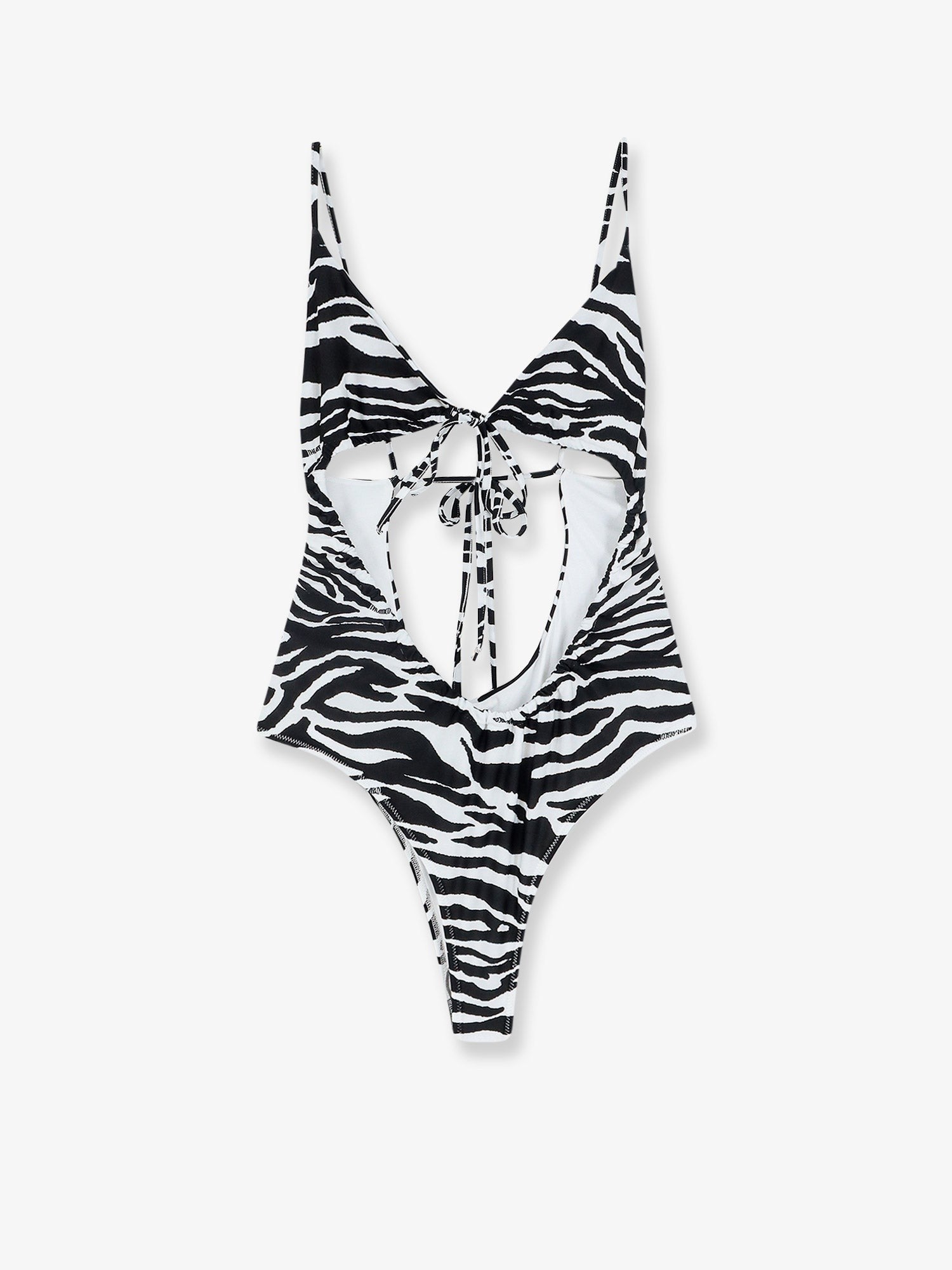 The Attico The Attico - One-piece swimsuit with zebra print