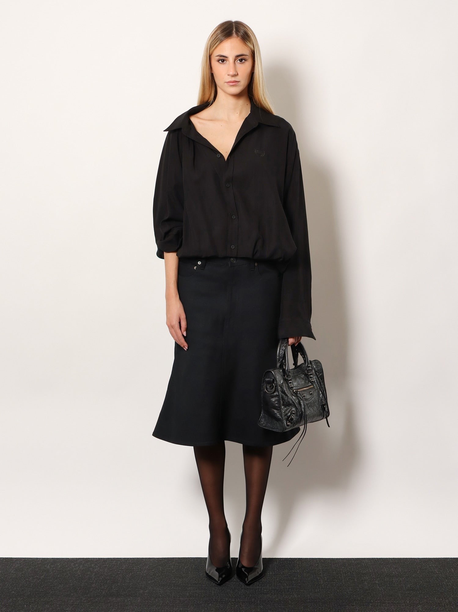 Balenciaga - One shoulder lyocell shirt one-shoulder-lyocell-shirt_e740f946-db83-4e05-ad3a-a84c4cdf9492