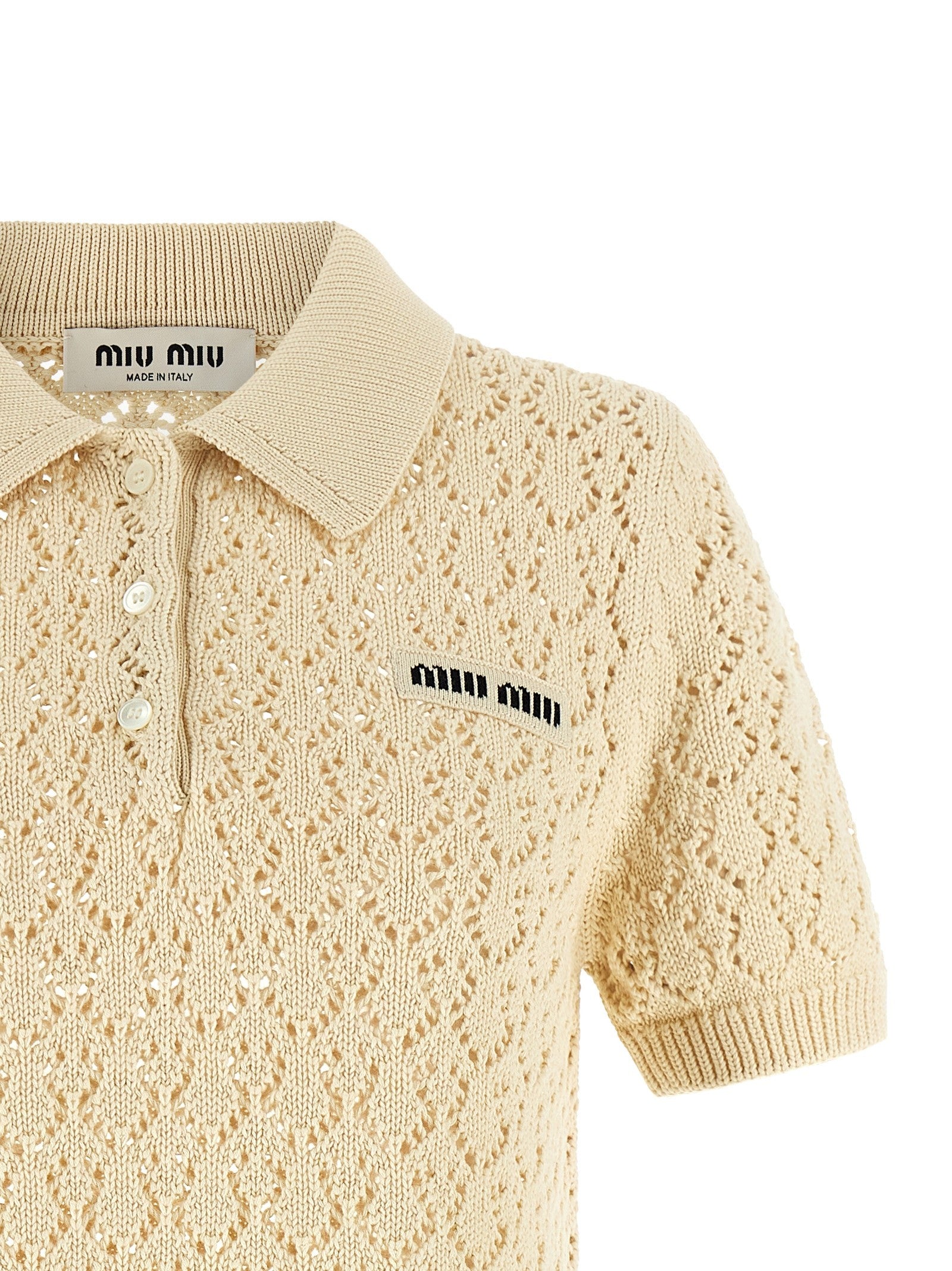 Miu Miu - Openwork cotton dress