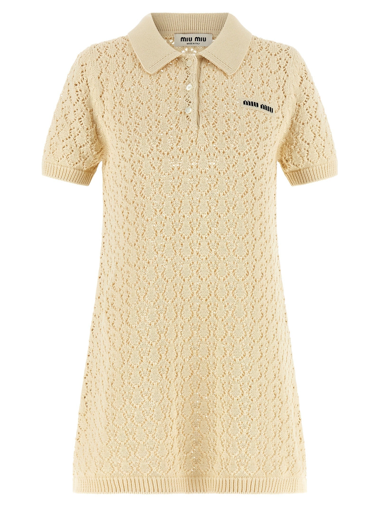 Miu Miu - Openwork cotton dress