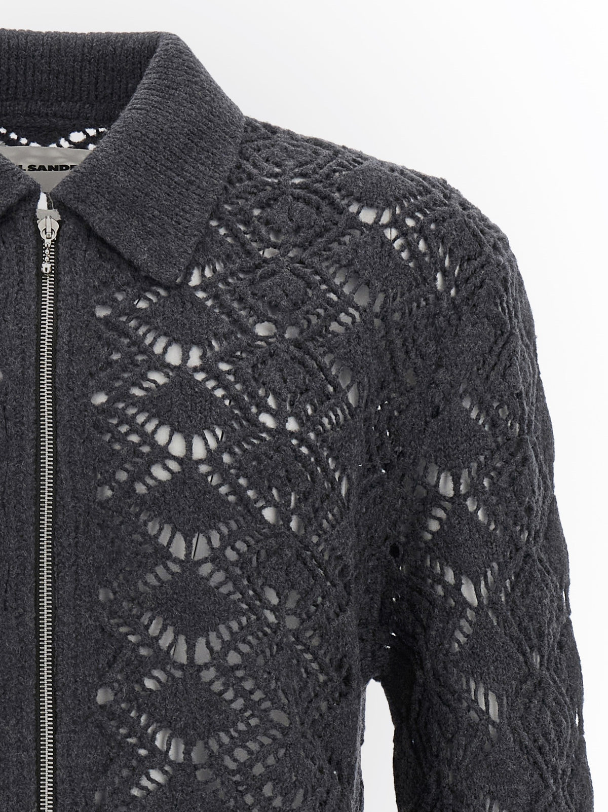 JIL SANDER - Openwork wool cardigan openwork-wool-cardigan