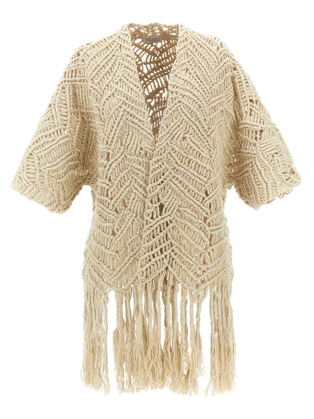 Brunello Cucinelli - 'OPERA Dazzling Macramé' cardigan