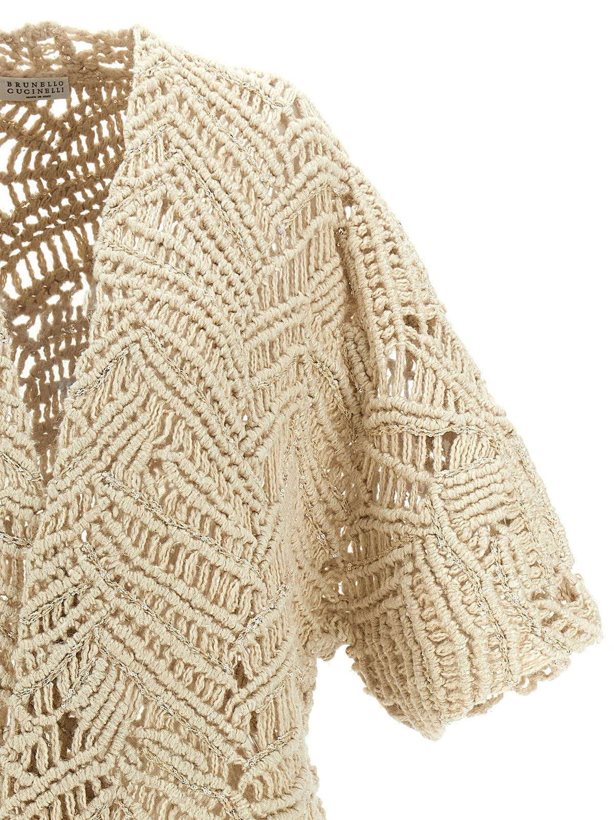 Brunello Cucinelli - 'OPERA Dazzling Macramé' cardigan