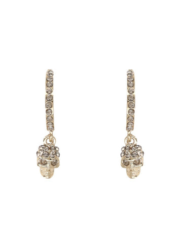 Alexander Mcqueen - ORECCHINI A CERCHIO "SKULL"