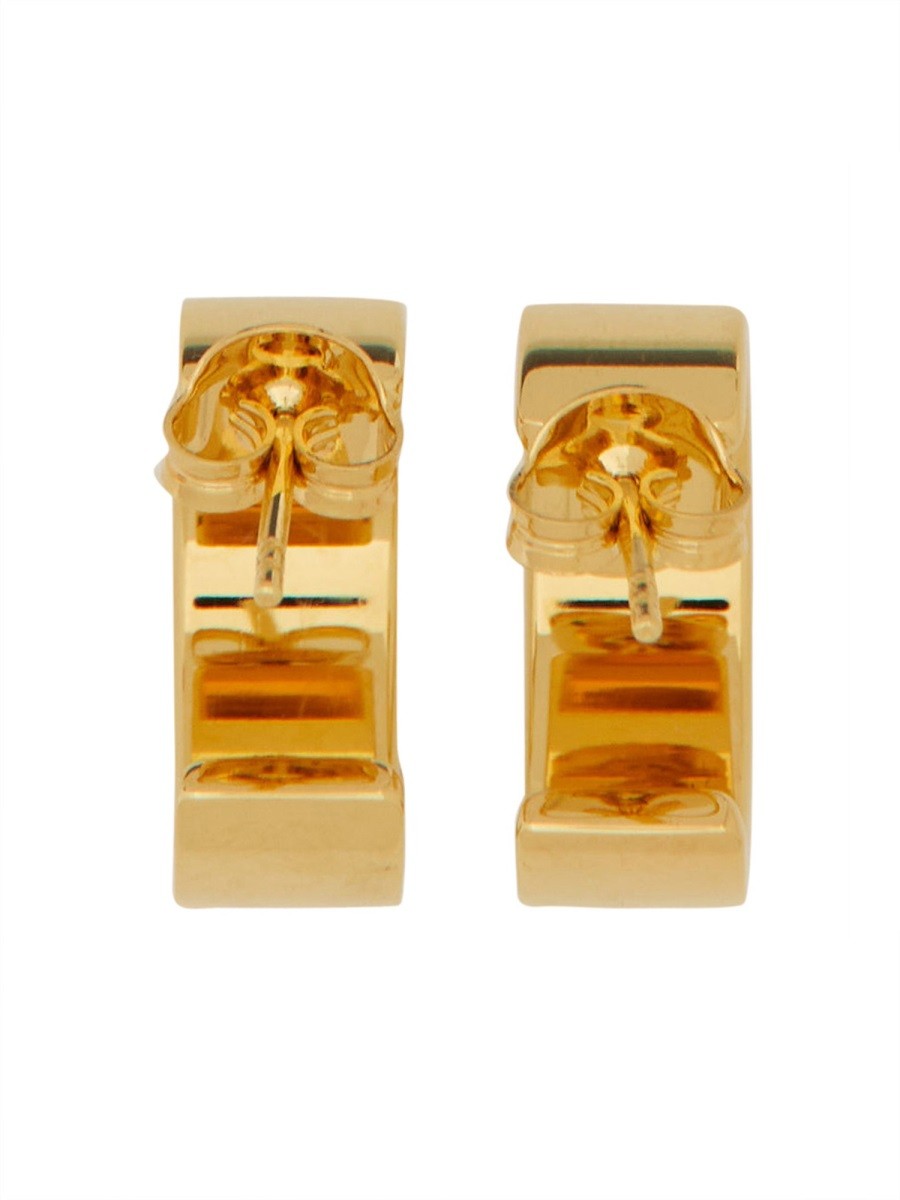 MM6 MAISON MARGIELA - Numeric Minimal Signature Hoop Earrings gold UNI