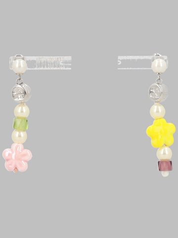Off White - ORECCHINI PENDENTI CON PERLINE