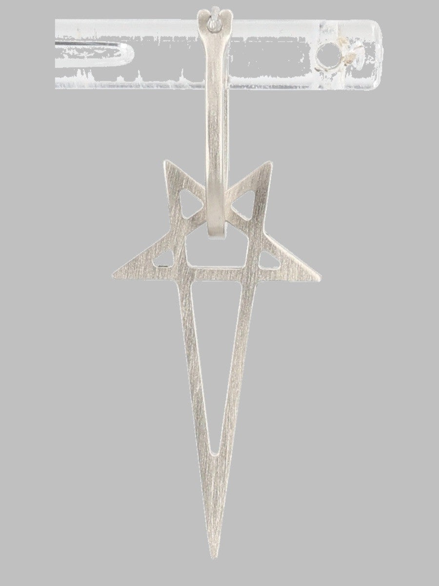 RICK OWENS - ORECCHINO "PENTAGRAM" Unisex