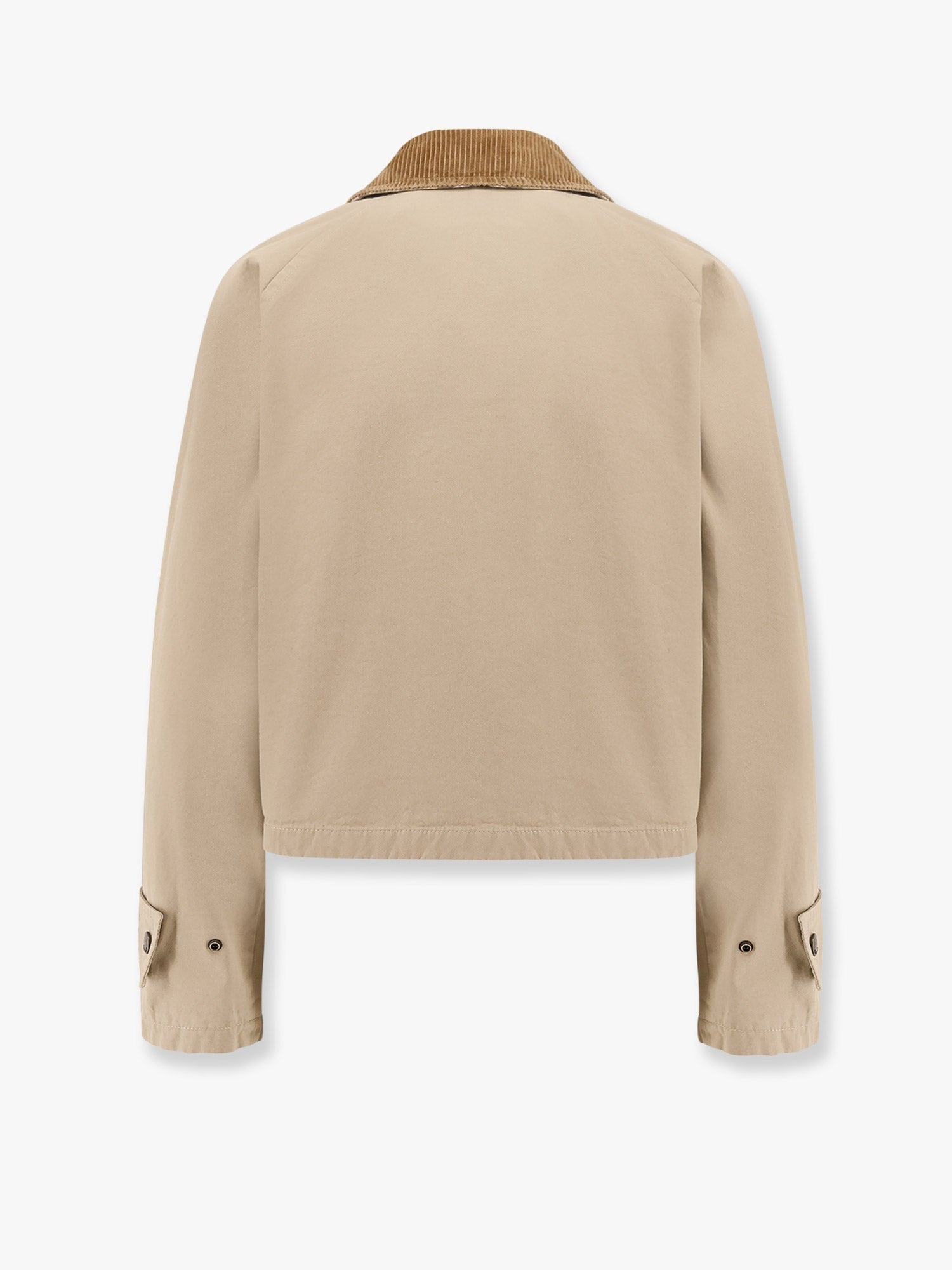 Organic cotton jacket with check lining