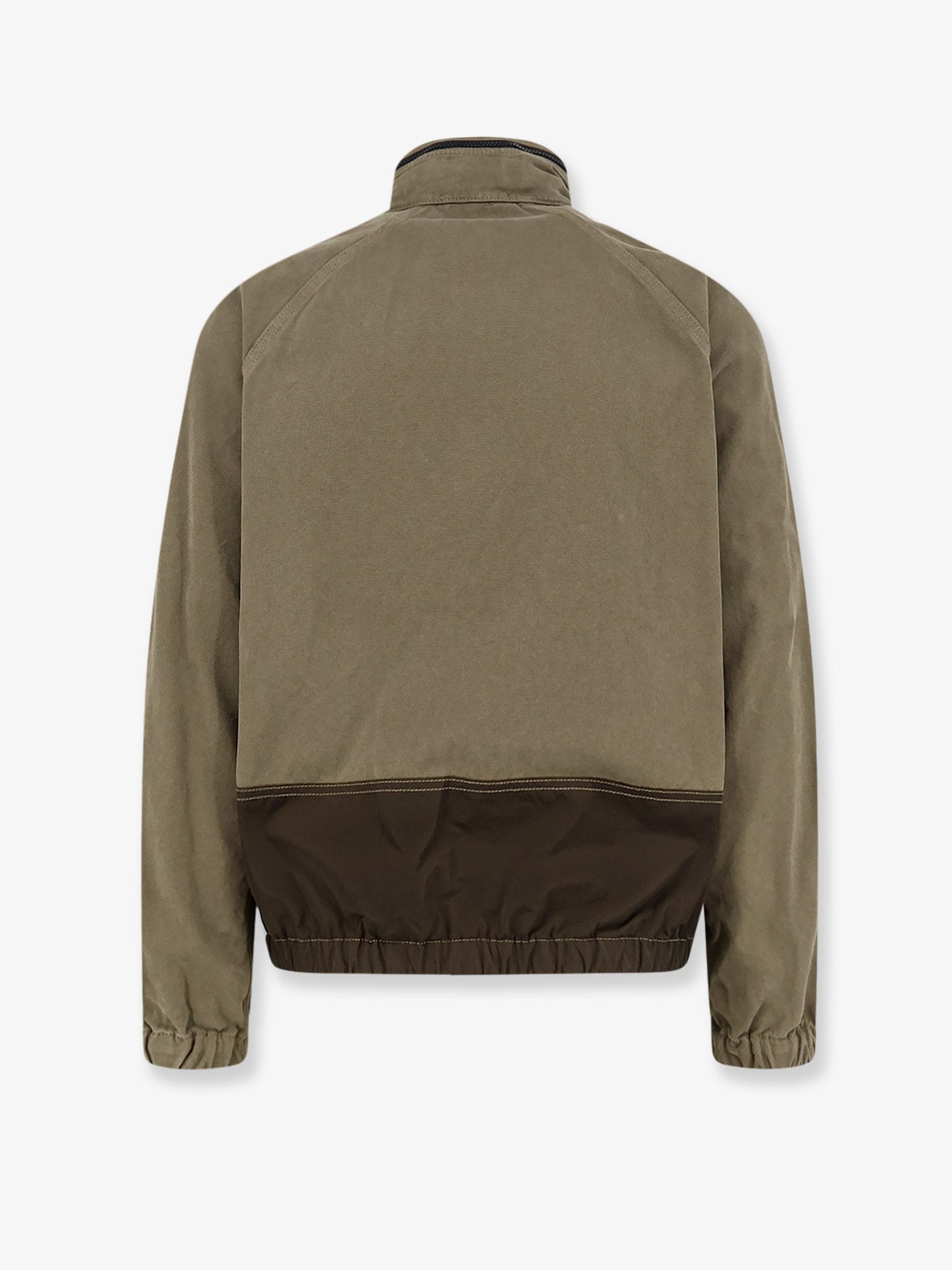 Stone Island - Organic cotton jacket with nylon hood