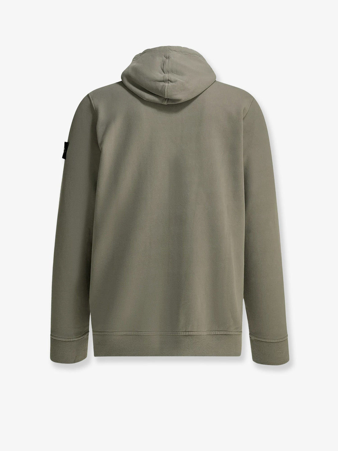 Stone Island - Organic cotton sweatshirt with lateral Logo patch Military green