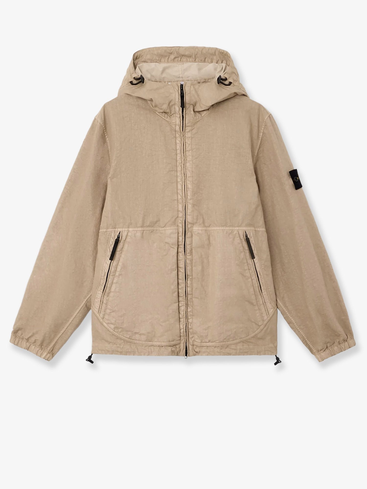 Stone Island Stone Island - Organic-Look Nylon Panama-TC jacket