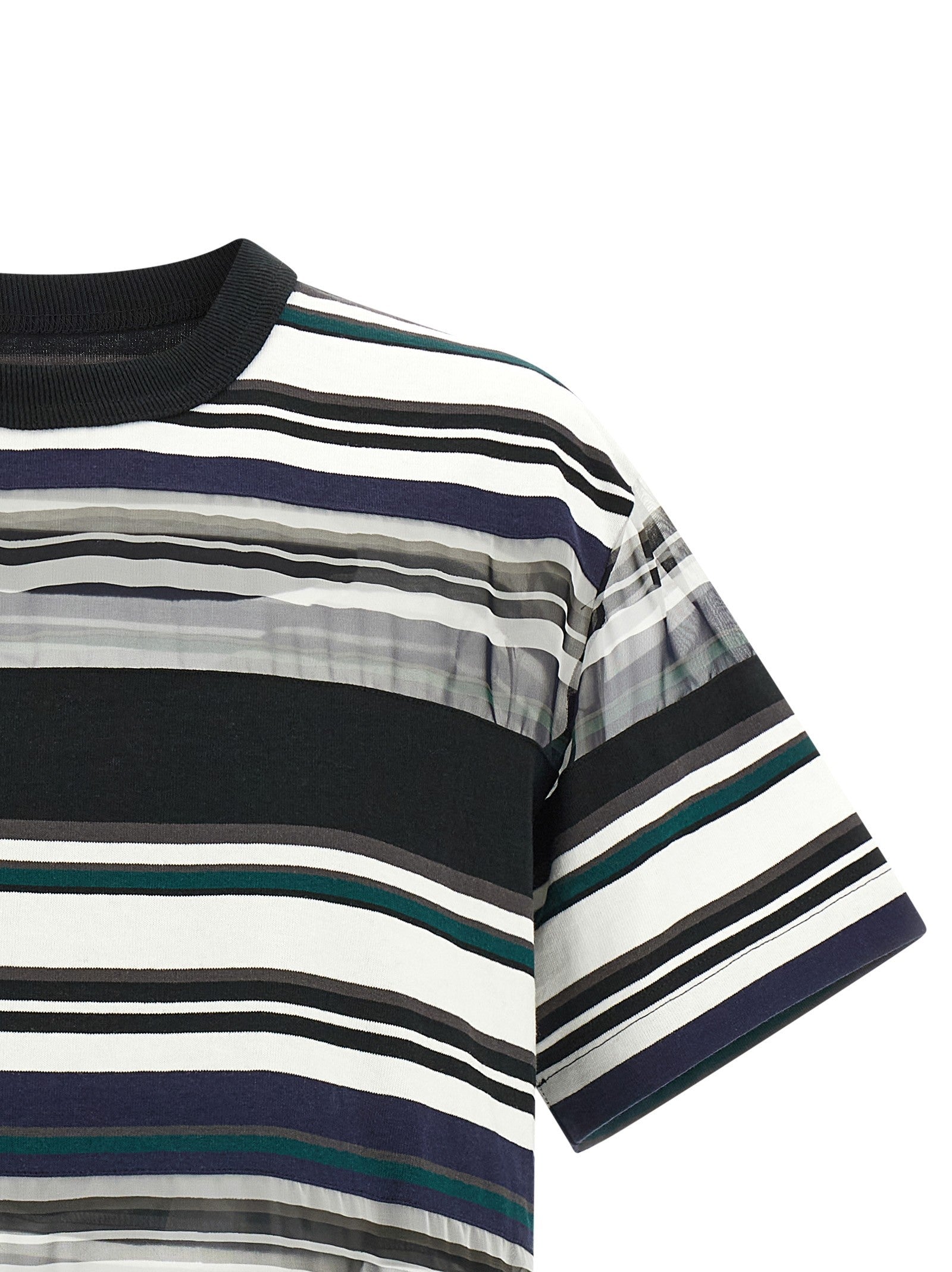 SACAI - Organza insert t-shirt