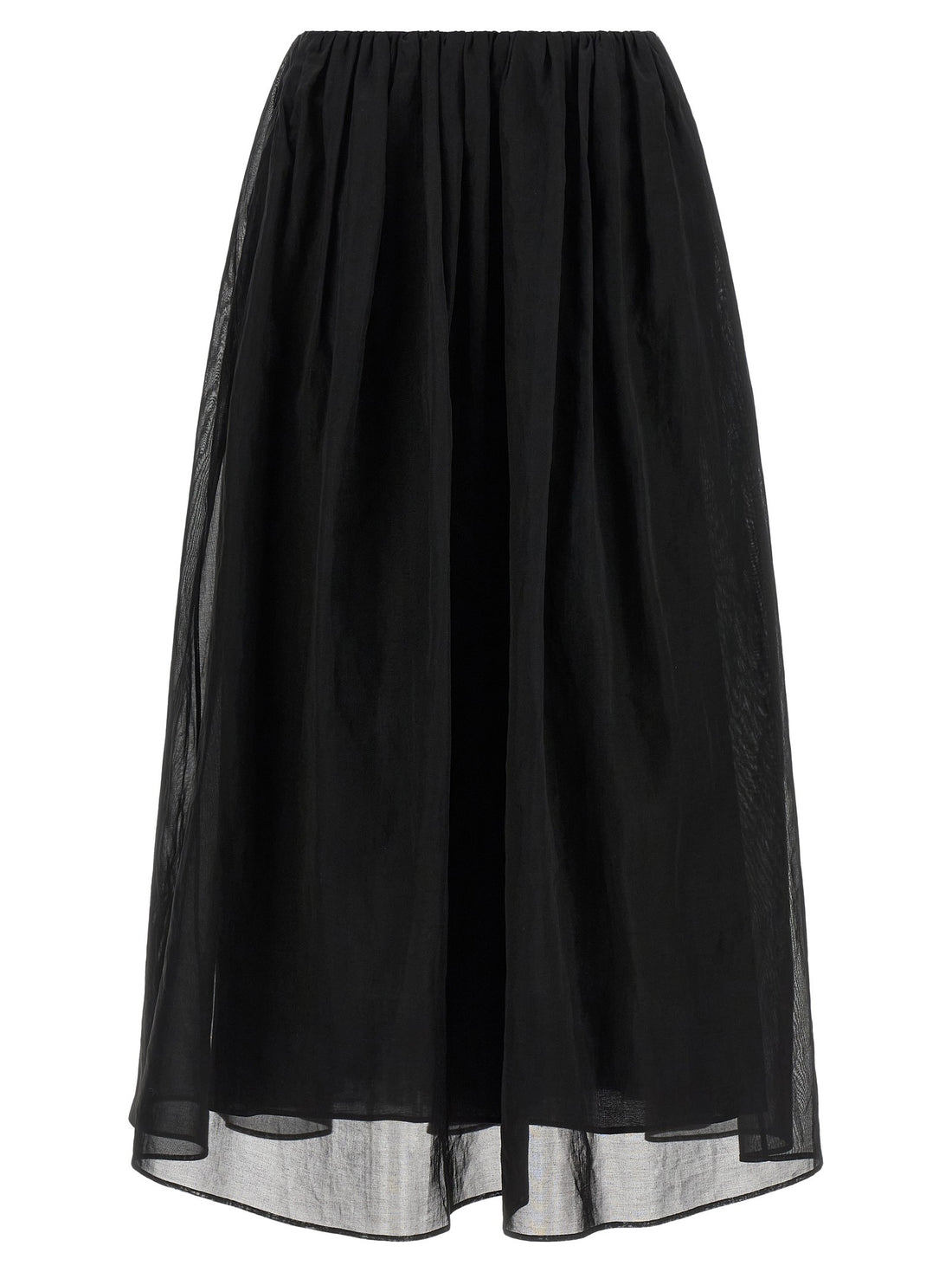 Brunello Cucinelli - Organza skirt Black