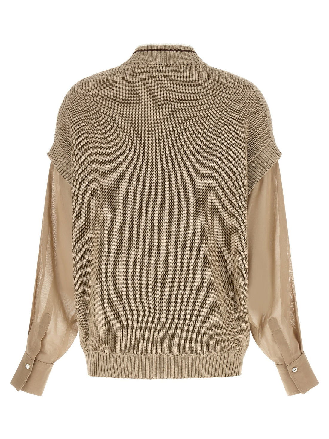 Brunello Cucinelli - Organza sleeve cardigan organza-sleeve-cardigan_1ef2779d-268a-4011-bc12-ed488a462fb2