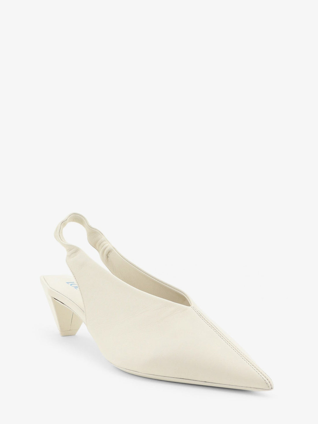 LOEWE - Origami Cubic leather slingback