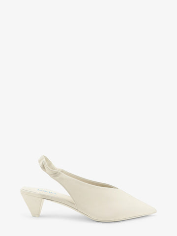 LOEWE - Origami Cubic leather slingback