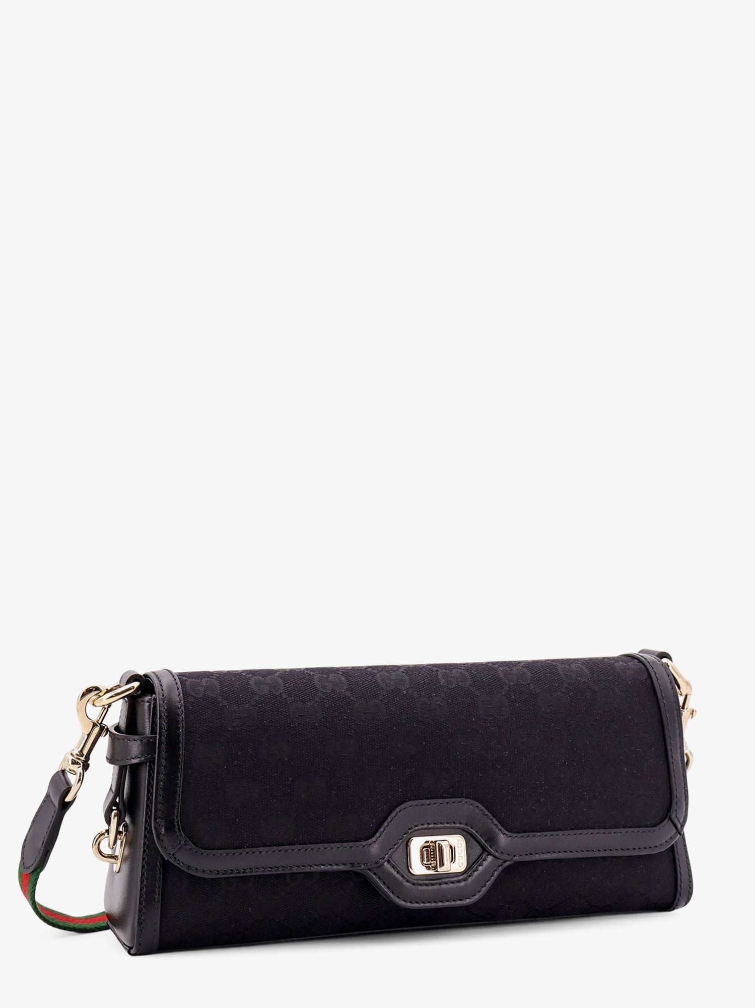 Original gg and leather shoulder bag