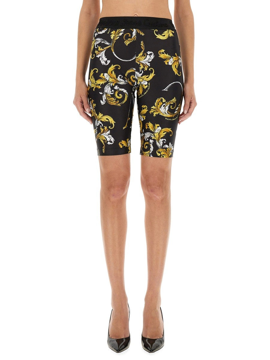 Versace Jeans Couture - "OUTLINE BAROQUE" CYCLING SHORTS outline-baroque-cycling-shorts_e5c72d7e-c6f8-4f1e-b37f-350b96871489