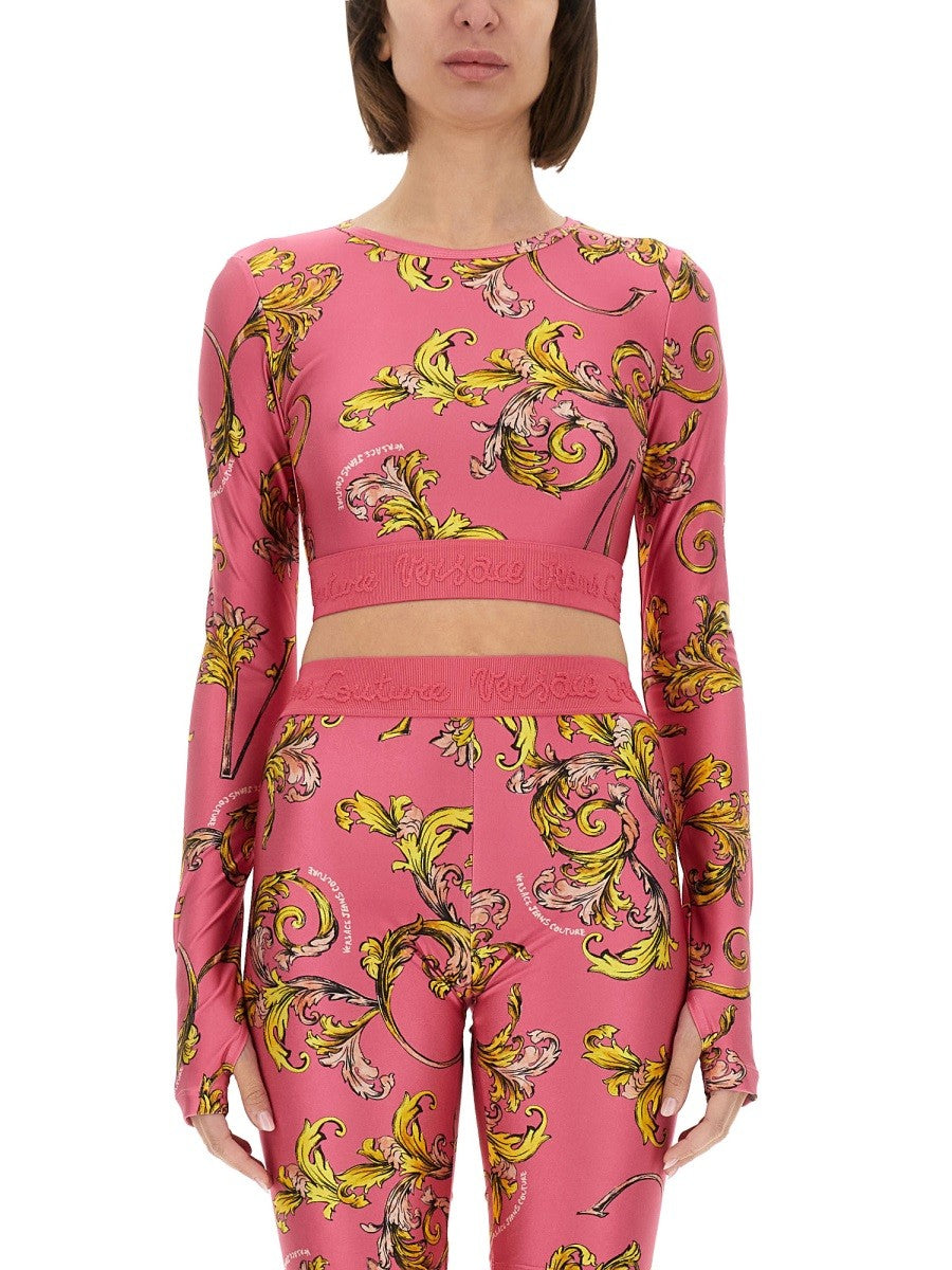 Versace Jeans Couture - "OUTLINE BAROQUE" SHORT TOP outline-baroque-short-top_2b012cd4-f9ba-411b-8086-ac079f6fe0c9