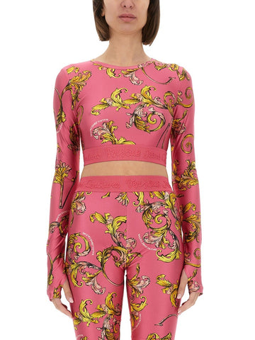 Versace Jeans Couture - "OUTLINE BAROQUE" SHORT TOP outline-baroque-short-top_2b012cd4-f9ba-411b-8086-ac079f6fe0c9