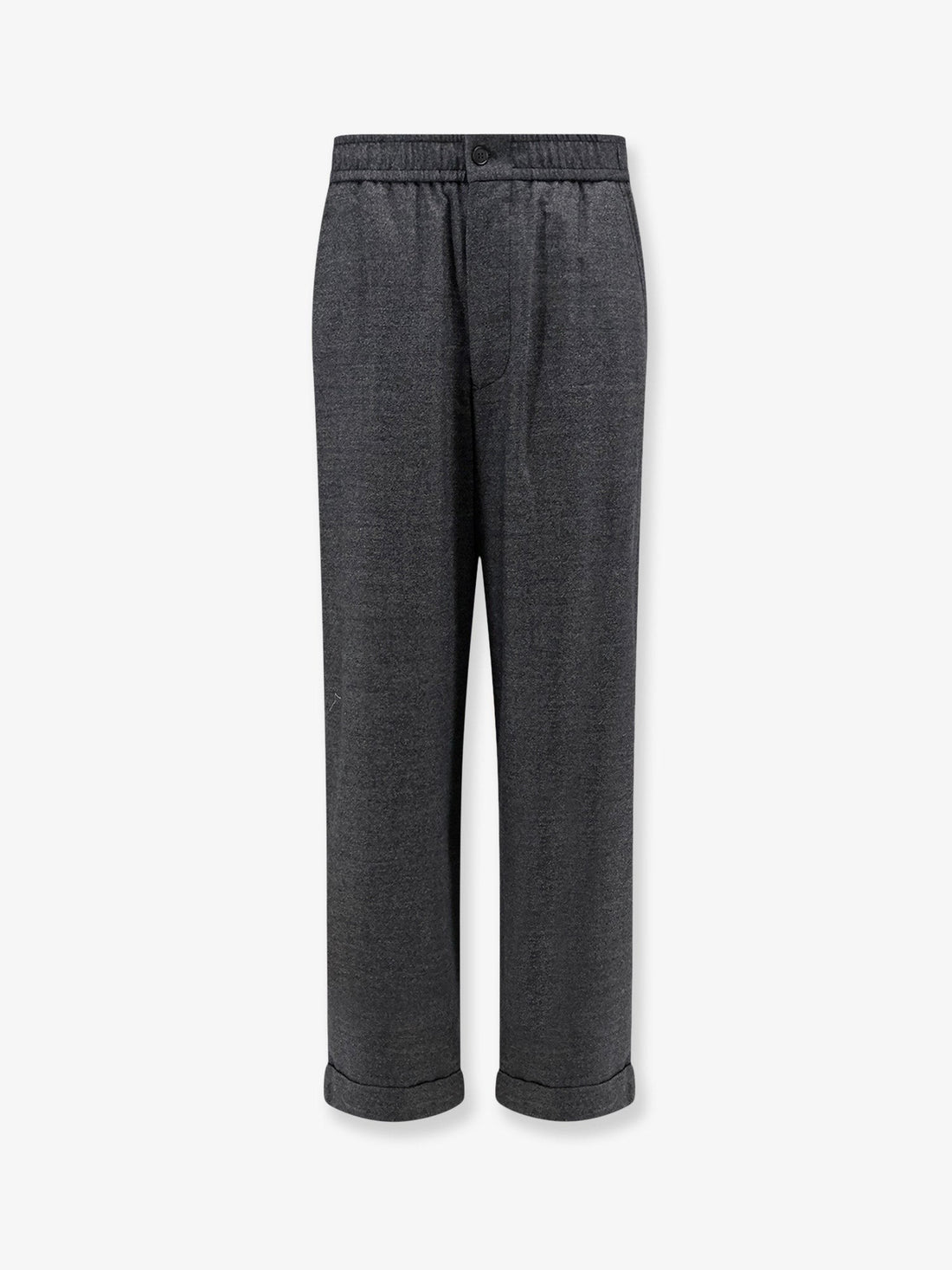 Giorgio Armani - Over virgin wool and cashmere trousers Black