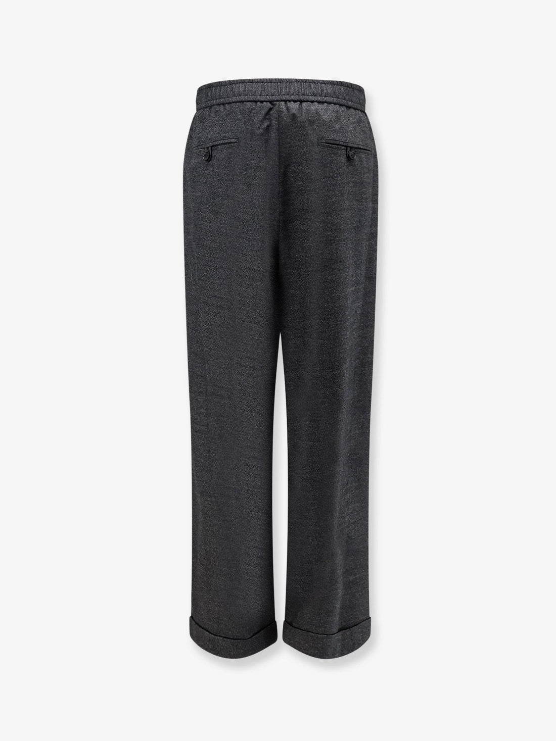 Giorgio Armani - Over virgin wool and cashmere trousers Black