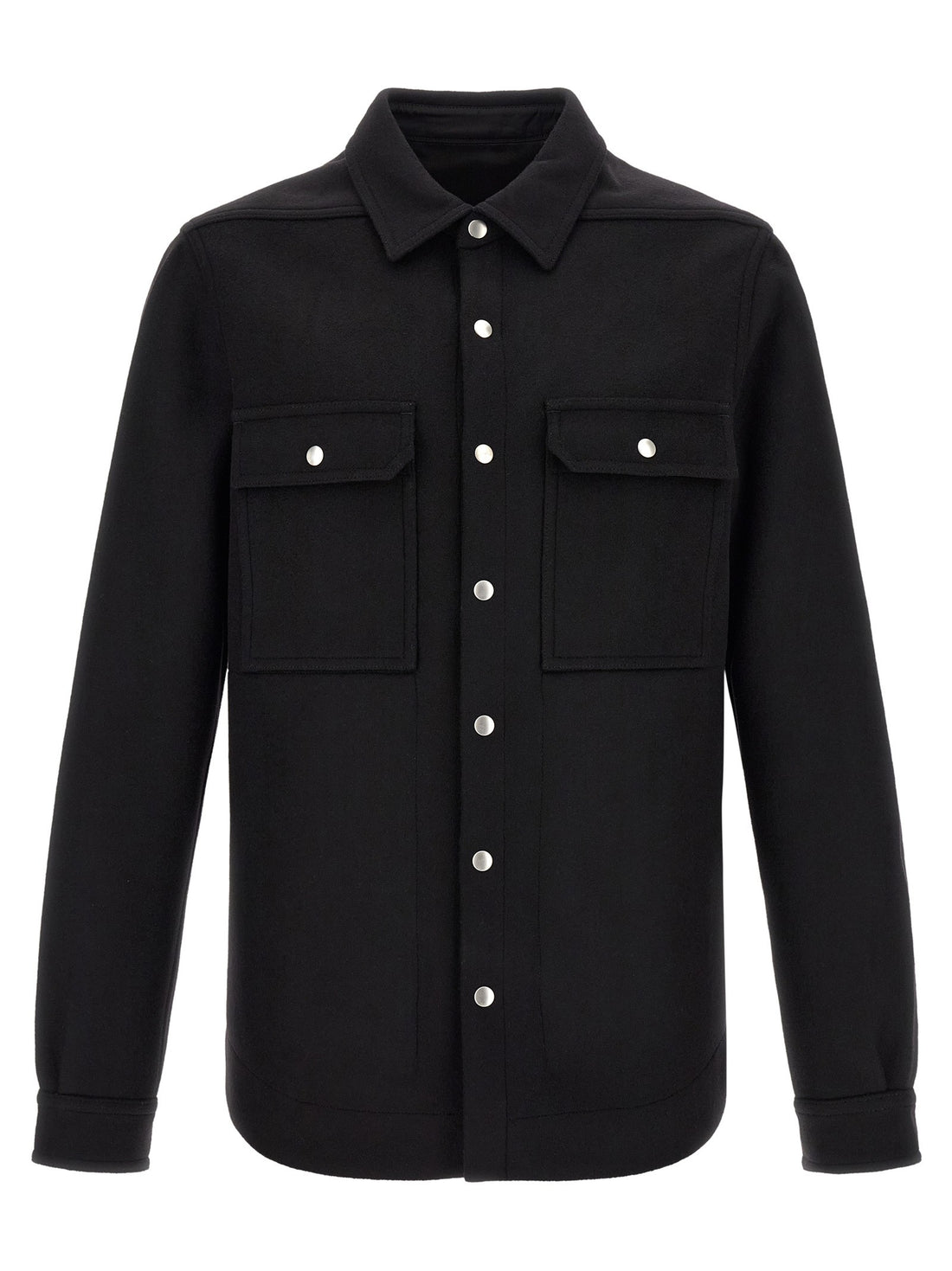 RICK OWENS - Overshirt jacket Black