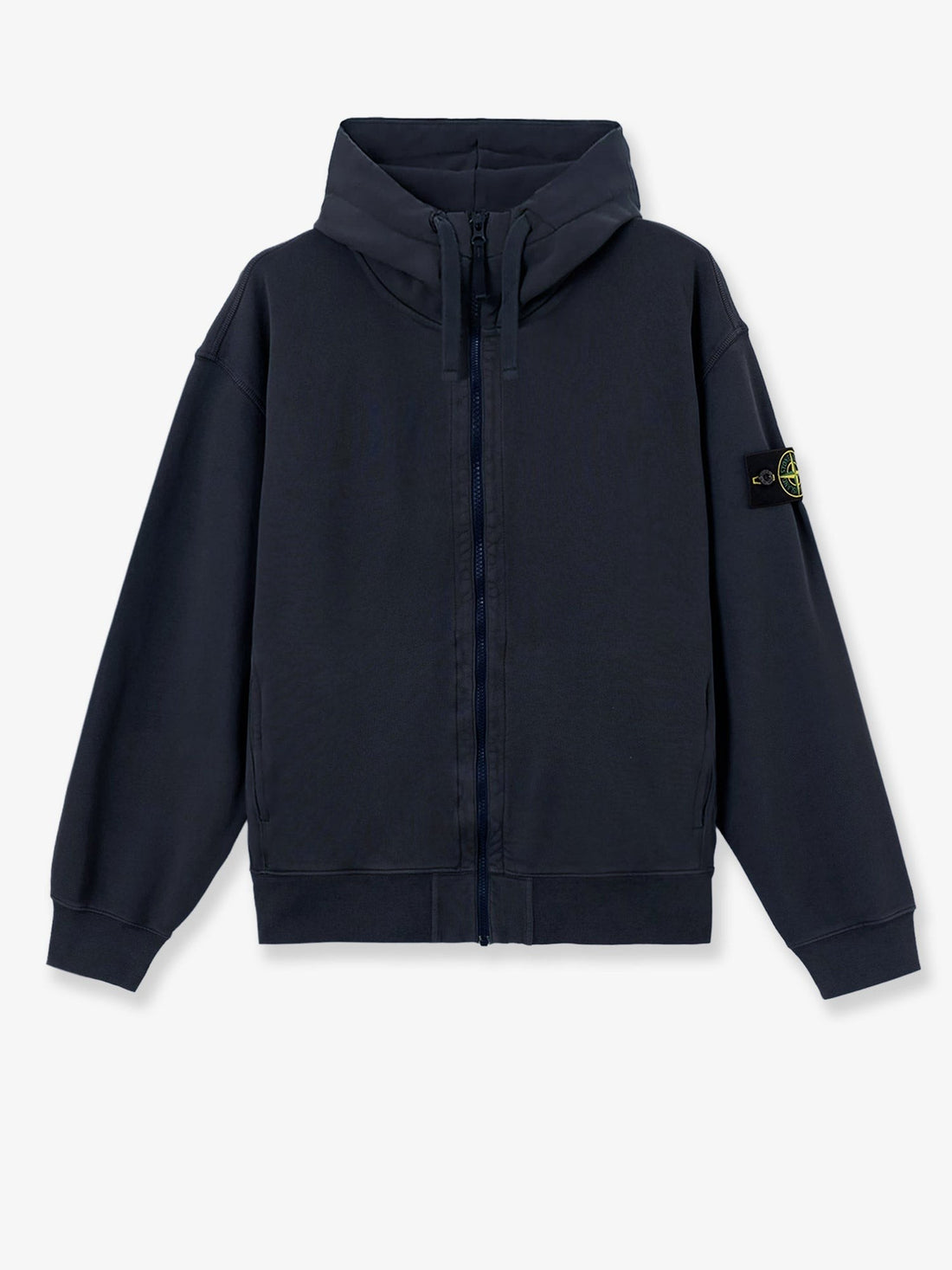 Stone Island - Oversize biologic cotton sweatshirt with zip oversize-biologic-cotton-sweatshirt-with-zip_04a1e319-2cad-487f-afe0-4fc8da718496
